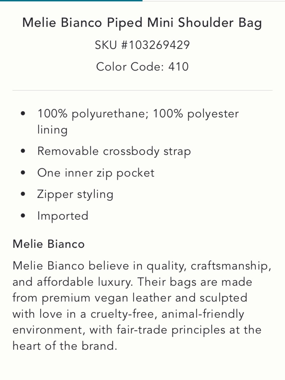 Light Blue Vegan Tote (Eco-Friendly) - Picture 5 of 6
